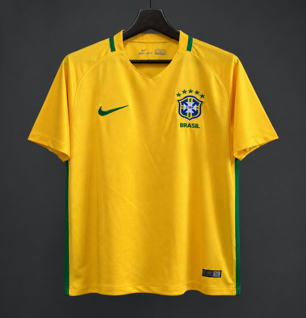Retro 2016 Brazil Home Jersey