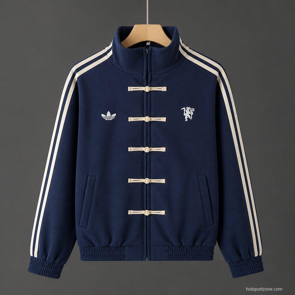 26/27 Manchester United  x Adidas New Year Limited Edition Navy Track Jacket