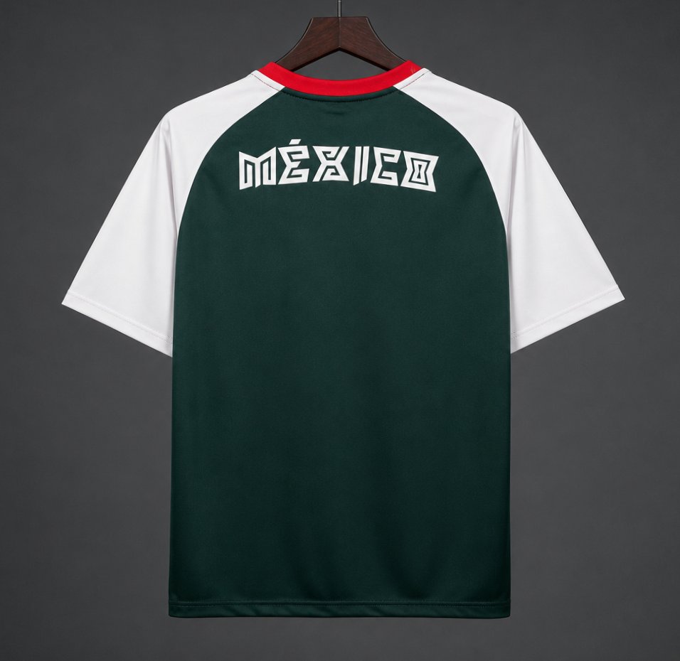 2026 Mexico Dark Green White Pre-match Jersey