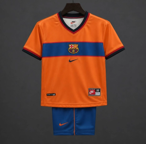 Retro Kids 98/99 Barcelona Third Jersey