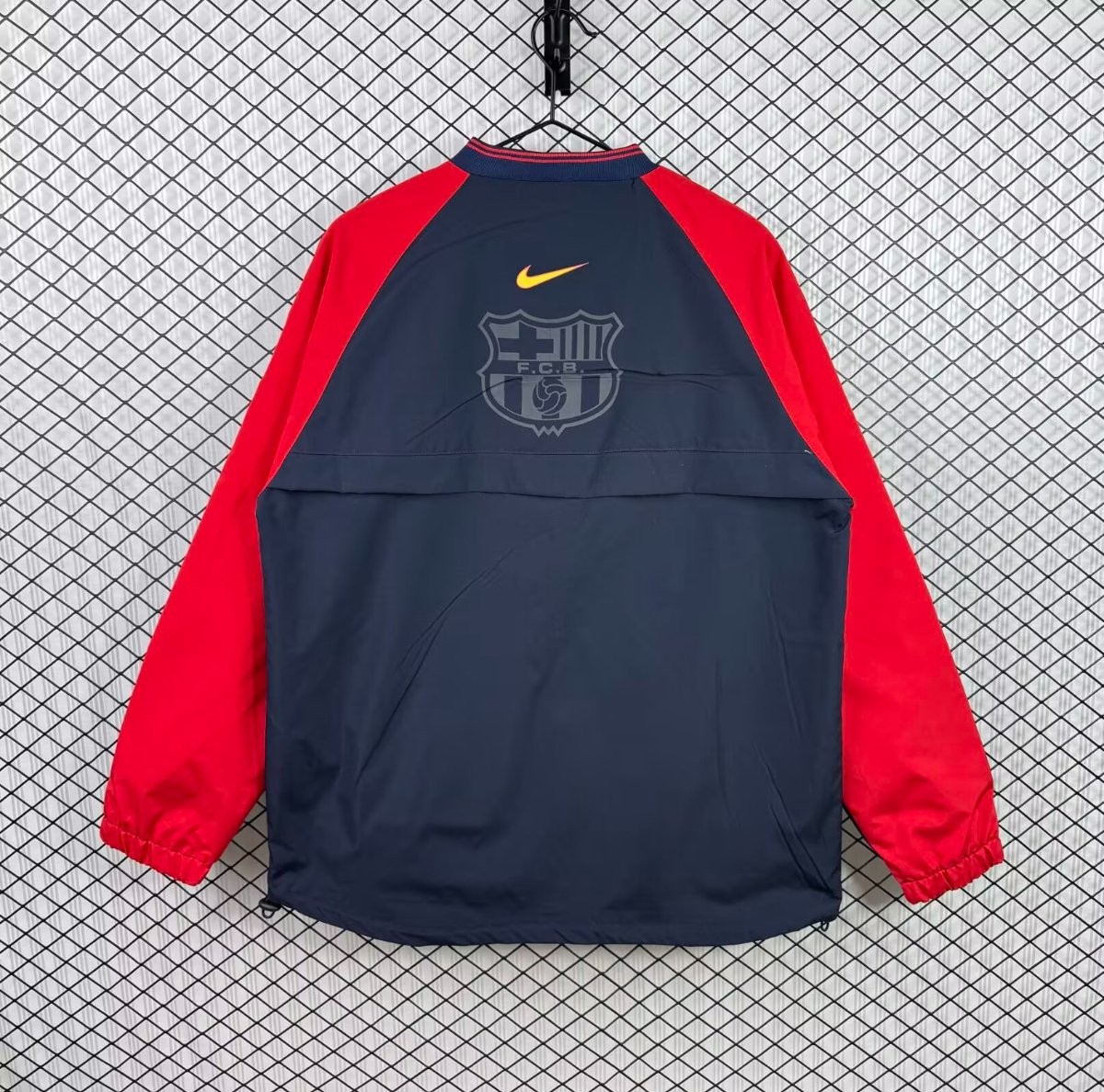 Retro 1998/99 Barcelona Nike Vintage Navy/Red Windbreaker
