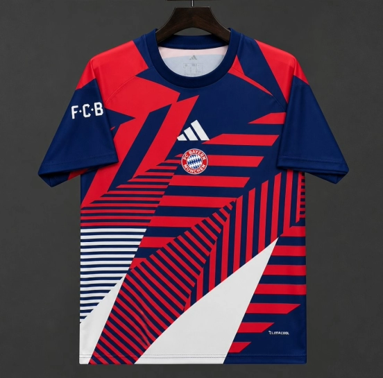 26/27 Bayern Munich Navy/Red/White Pre-match Jersey
