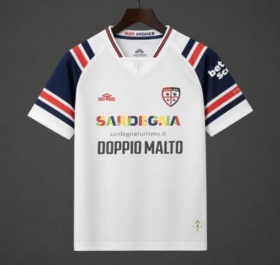 26/27 Cagliari Calcio Away White Jersey