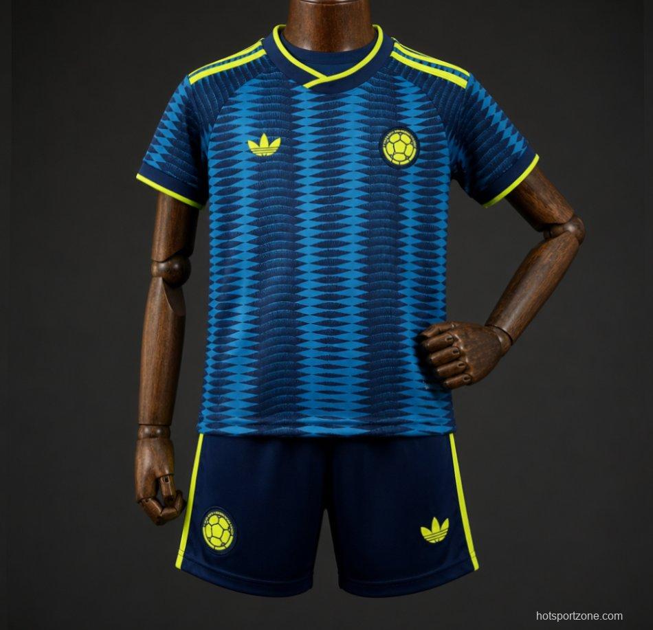 2026 Kids Colombia World Cup Away Kit