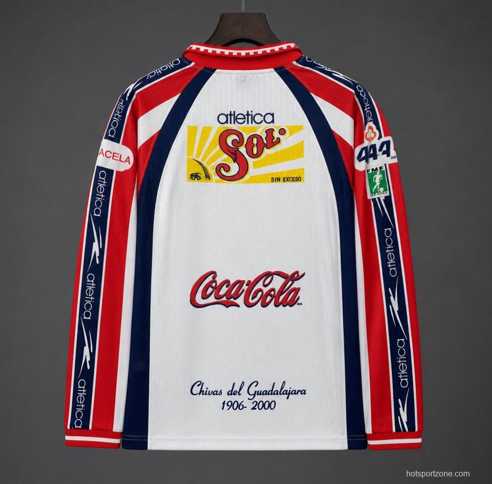 Retro 99/00 Chivas Guadalajara  Away Long Sleeve Jersey