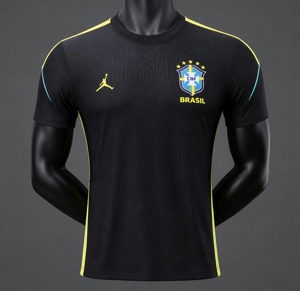 2026 Brazil Black Training Jersey
