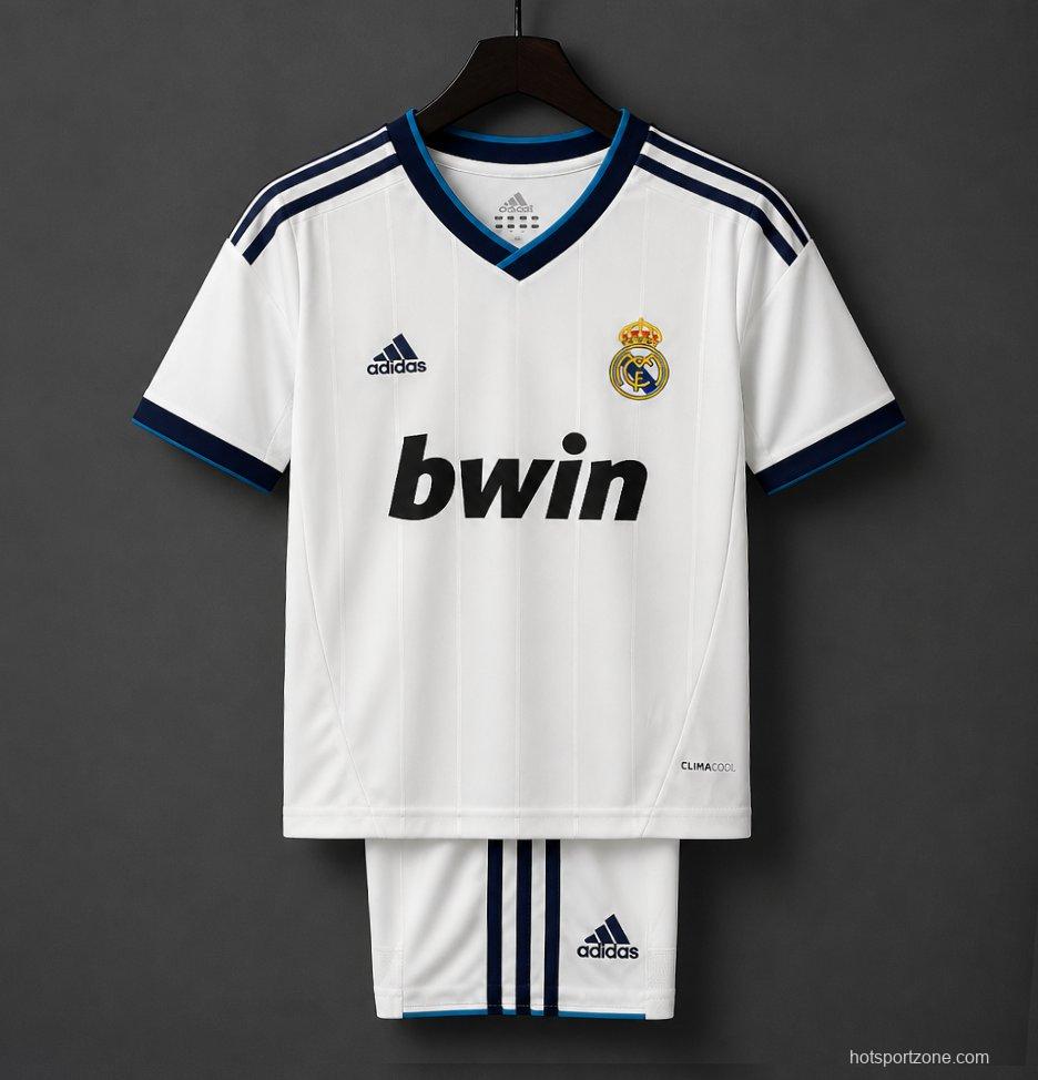 Retro Kids 12/13 Real Madrid Home Jersey