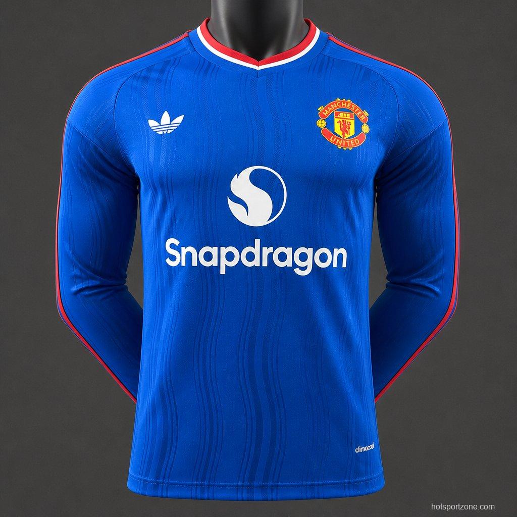 Player Version 26/27 Manchester United Away Long Sleeve Jersey