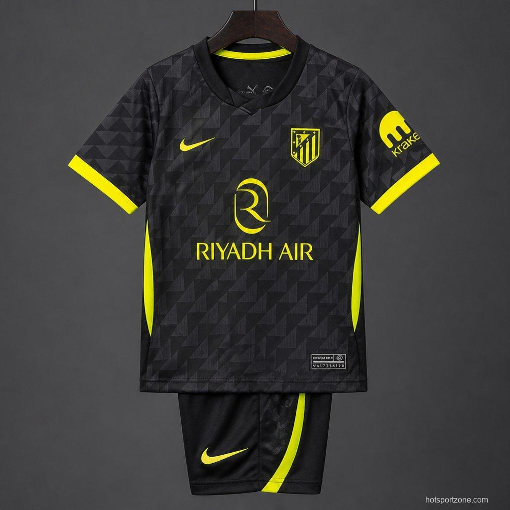 26/27 Kids Atletico Madrid Away Jersey