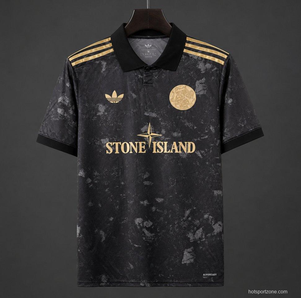 26/27  Ajax x Stone Island Concept Black Jersey