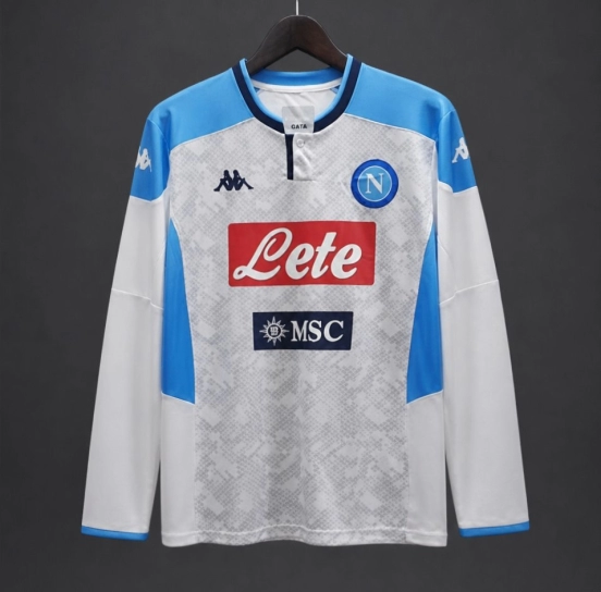 Retro 19/20 Napoli Away Long Sleeve Jersey