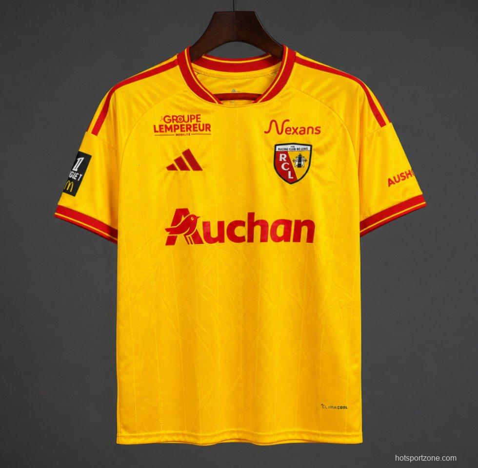 26/27 RC Lens Home Yellow Red Jersey