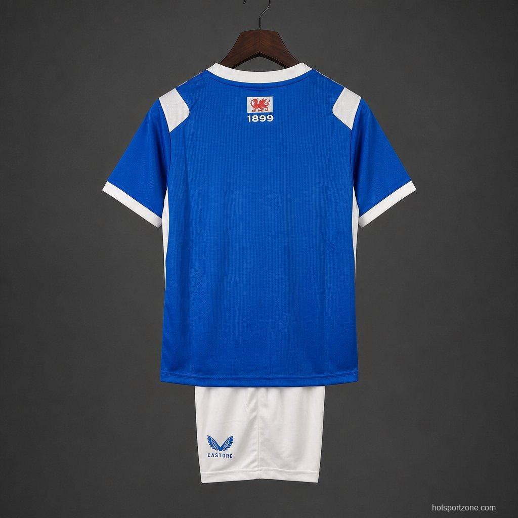 26/27 Kids Cardiff City Home Kit