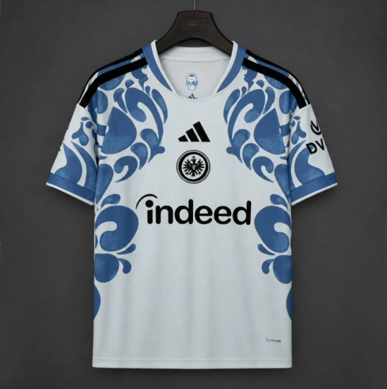 26/27 Eintracht Frankfurt Third White‑Blue Jersey