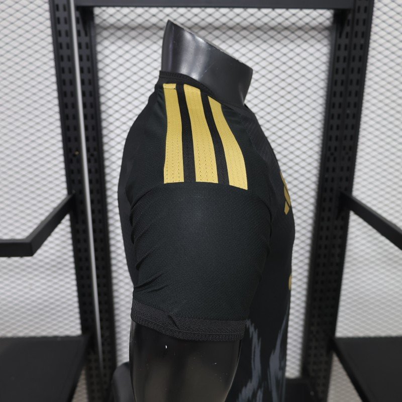 Player Version 26/27 Juventus Black & Gold with Flame Pattern Third Jersey