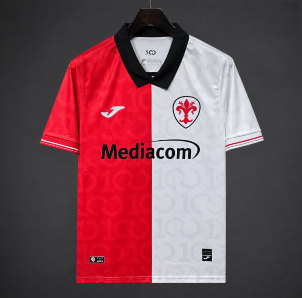26/27 Fiorentina 100th Anniversary White/Red Jersey