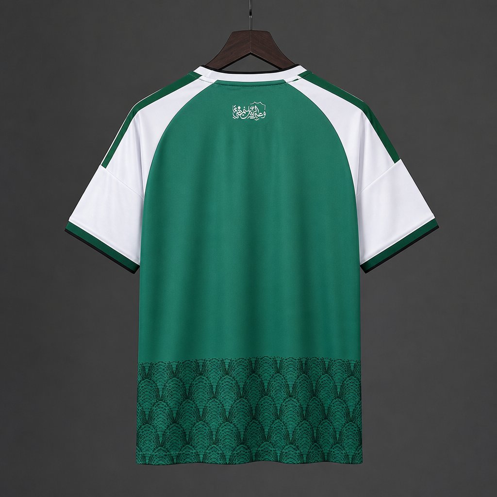 26/27 Al-Ahli Saudi FC Green with White Sleeve & Scale Pattern Home Jersey
