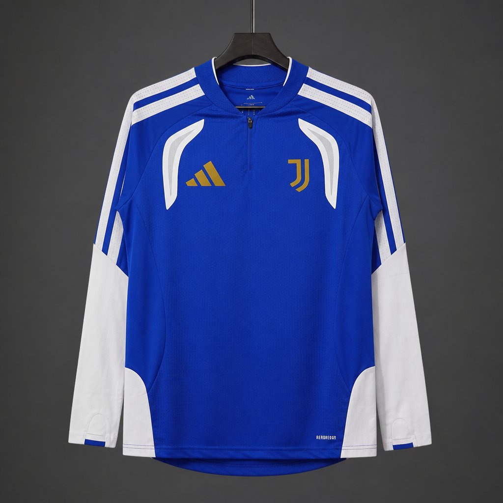 26/27 Juventus FC Blue & White Quarter-Zip Training Top