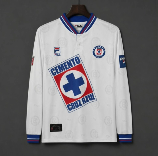 Retro 98/99 Cruz Azul Away Long Sleeve Jersey