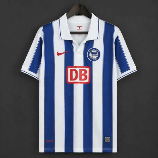 Retro 08/09 Hertha BSC Home White Blue Jersey