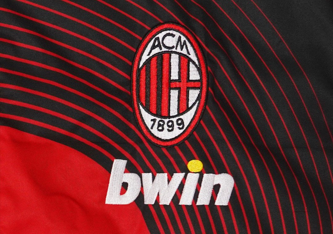 Retro 06/07 AC Milan Red Full Zipper Windbreaker