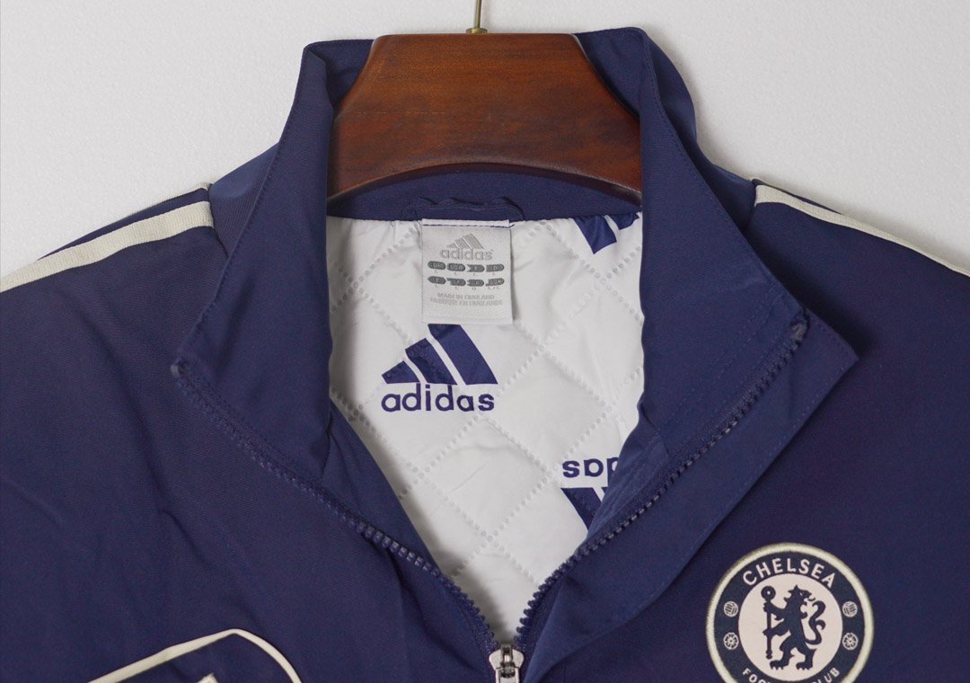 Retro 12/13 Chelsea Blue Full Zipper Windbreaker