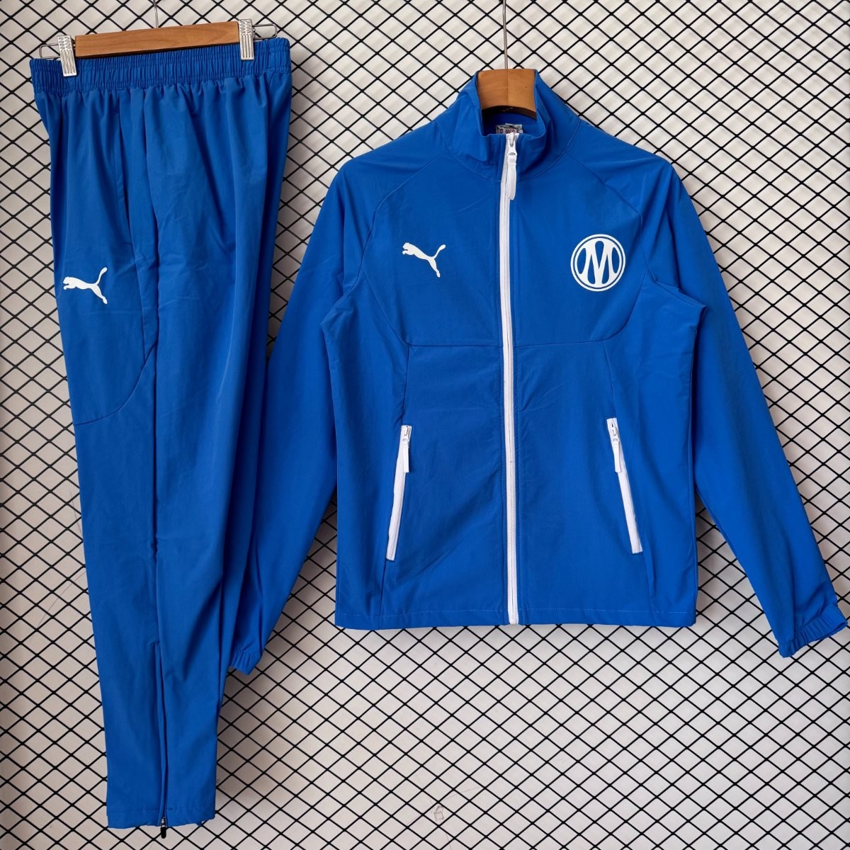 26/27 Olympique Marseille Blue Half Zipper Windbreaker+ Long Pants