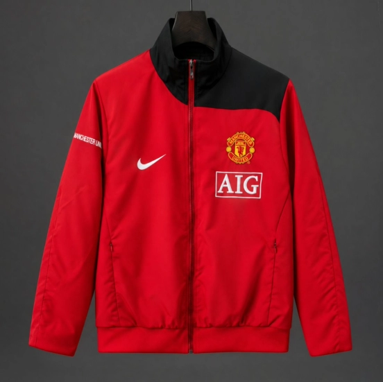 26/27 Manchester United Red Full Zipper Padded Jacket
